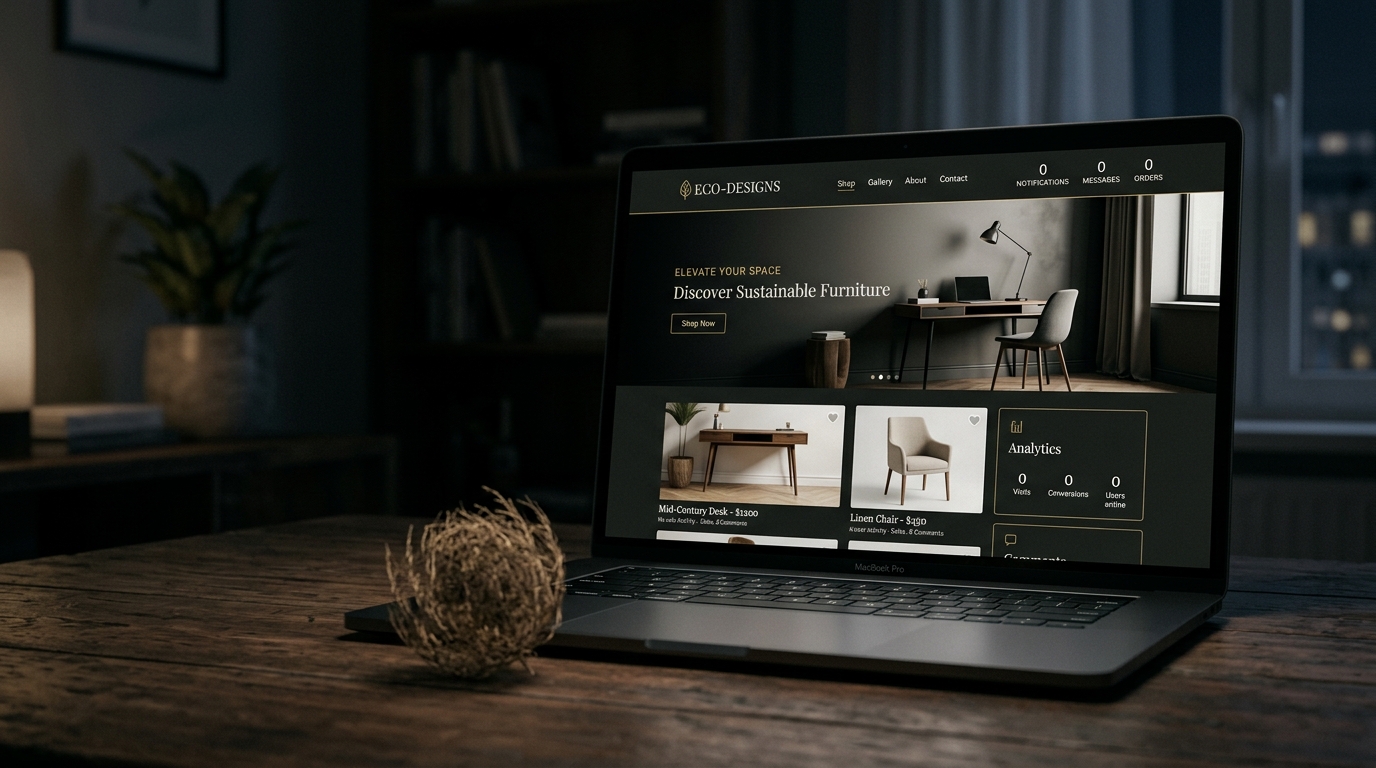 Mooie website met nul conversies, notificaties en bestellingen